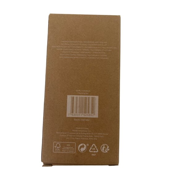 Nespresso Stoneware Milk Jug & Sugar Bowl Set With Bamboo Tray - Picture 4 of 4